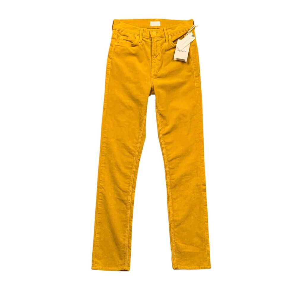 Mother Jeans Womens 24 Honey Corduroy Dazzler Ankle Straight Leg Mid Rise
